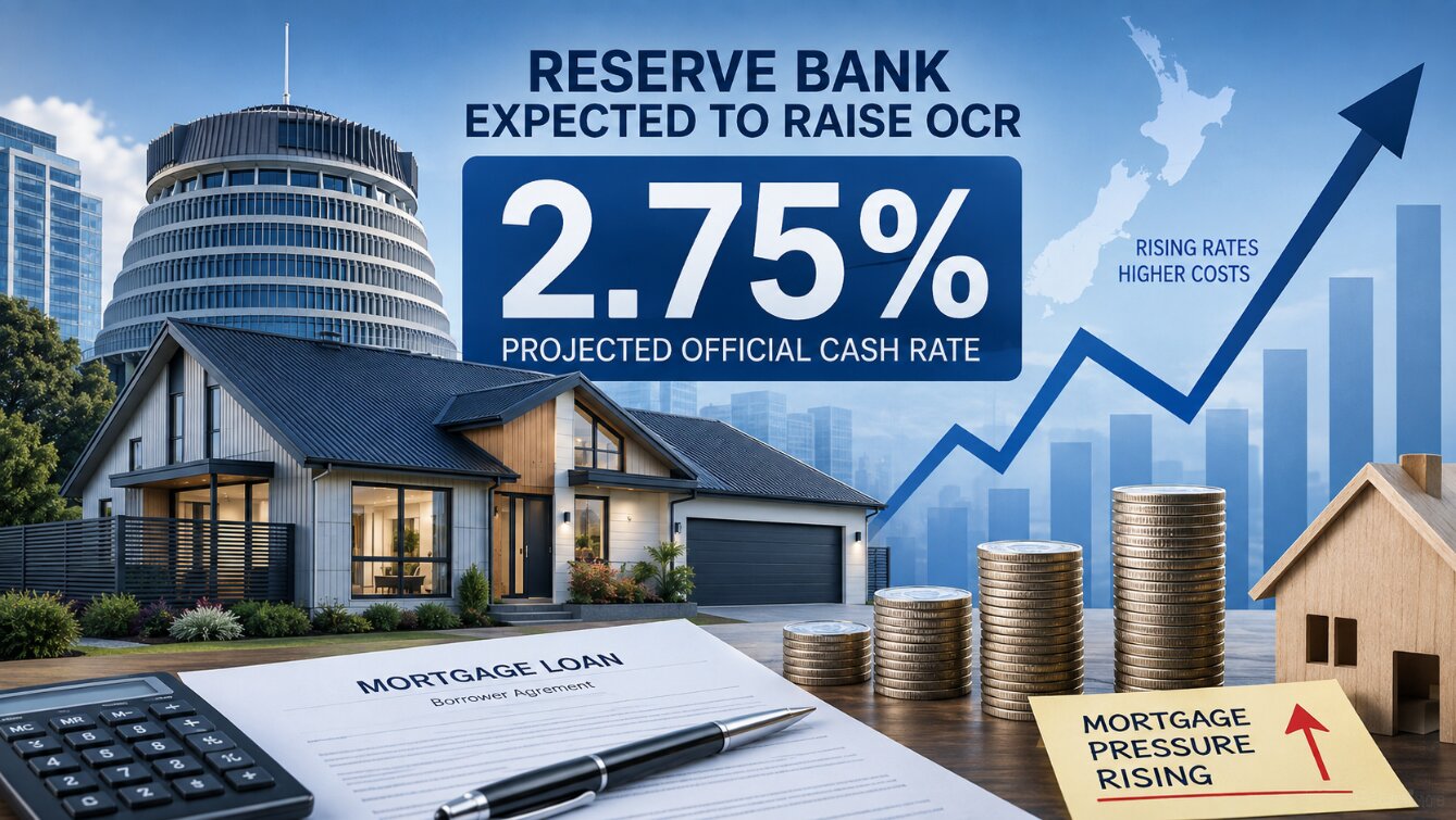 新西兰央行本周料将OCR或升至2.75%，房贷利率或进一步承压